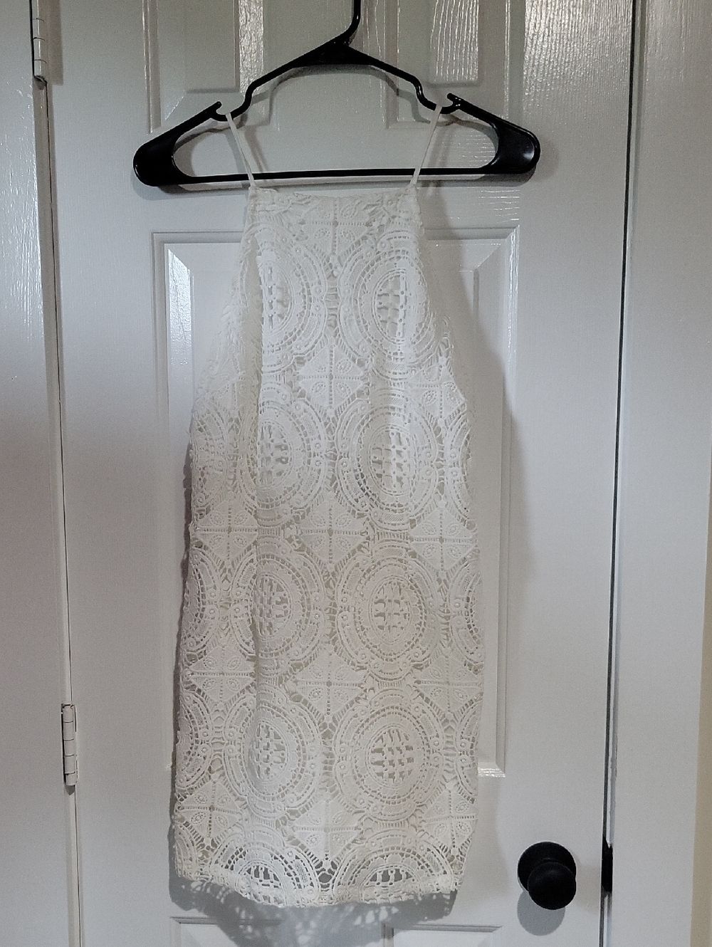 Forever 21 White Crochet Mini Dress